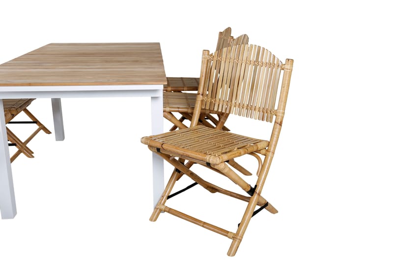 Ruokailuryhmä Mexico Jatkett 180-240 cm 6 Cane tuolia - Musta - Puutarhakalusteet - Ulkoryhmä - Ruokailuryhmät ulos