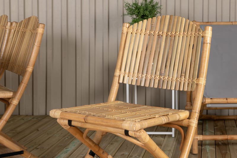 Ruokailuryhmä Mexico Jatkett 180-240 cm 6 Cane tuolia - Musta - Puutarhakalusteet - Ulkoryhmä - Ruokailuryhmät ulos