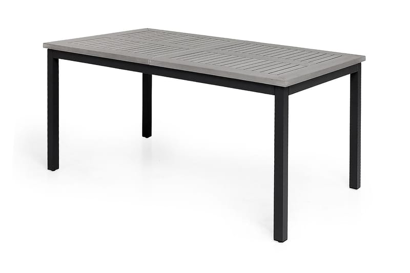 Ruokailuryhmä Monaco 152-210 + 6 Jenny Säädettävä Nojatuoli - Musta/Harmaa - Puutarhakalusteet - Ulkoryhmä - Ruokailuryhmät ulos