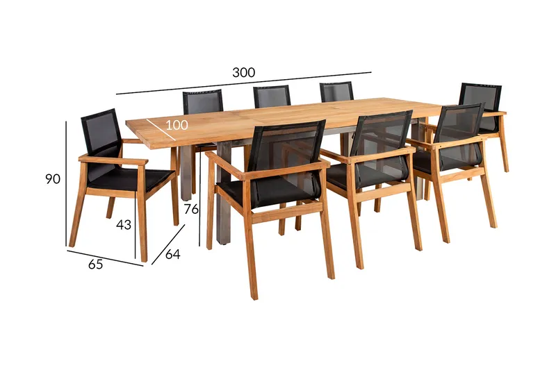 Ruokailuryhmä Nautica - Puutarhakalusteet - Ulkoryhmä - Ruokailuryhmät ulos