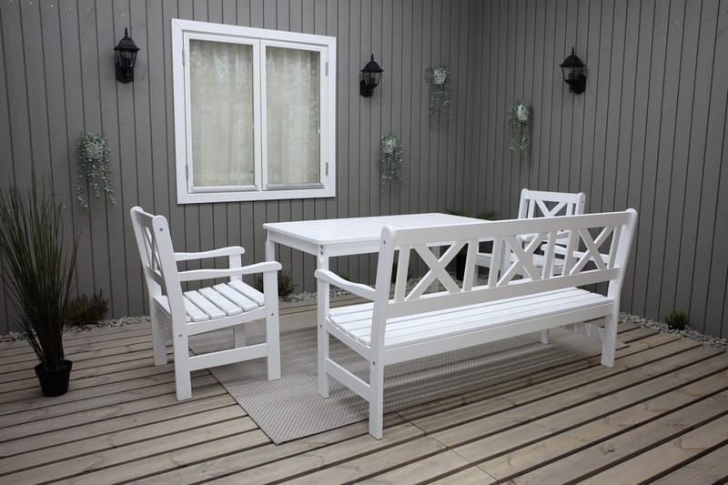 Ruokailuryhmä Olivo - Valkoinen - Puutarhakalusteet - Ulkoryhmä - Ruokailuryhmät ulos