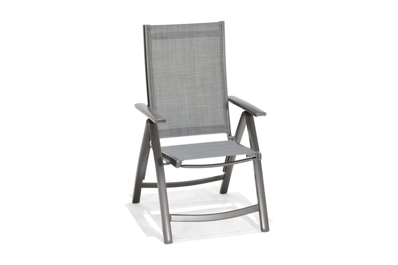 Ruokailuryhmä Solana 160 cm + 4 Säätötuolia - Harmaa - Puutarhakalusteet - Ulkoryhmä - Ruokailuryhmät ulos