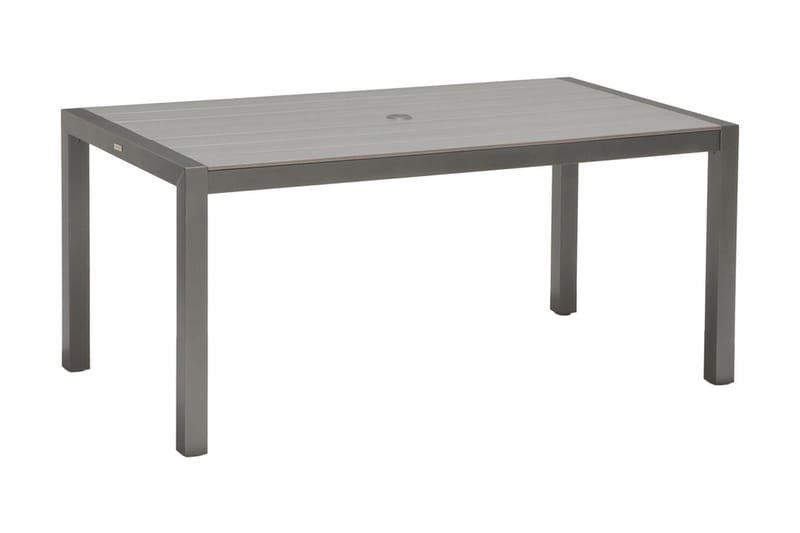 Ruokailuryhmä Solana 160 cm + 6 Säätötuolia - Harmaa - Puutarhakalusteet - Ulkoryhmä - Ruokailuryhmät ulos