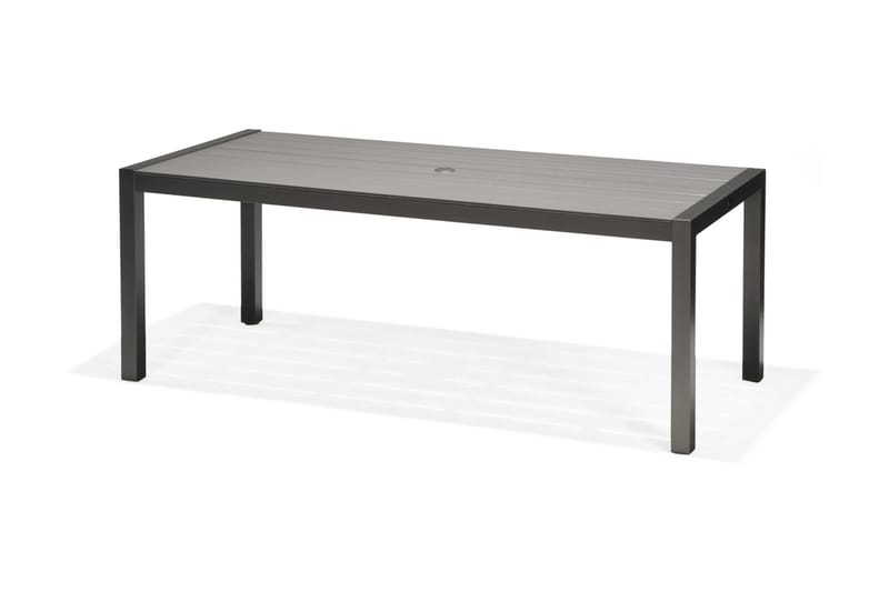 Ruokailuryhmä Solana 201 cm + 6 Säätötuolia - Harmaa - Puutarhakalusteet - Ulkoryhmä - Ruokailuryhmät ulos