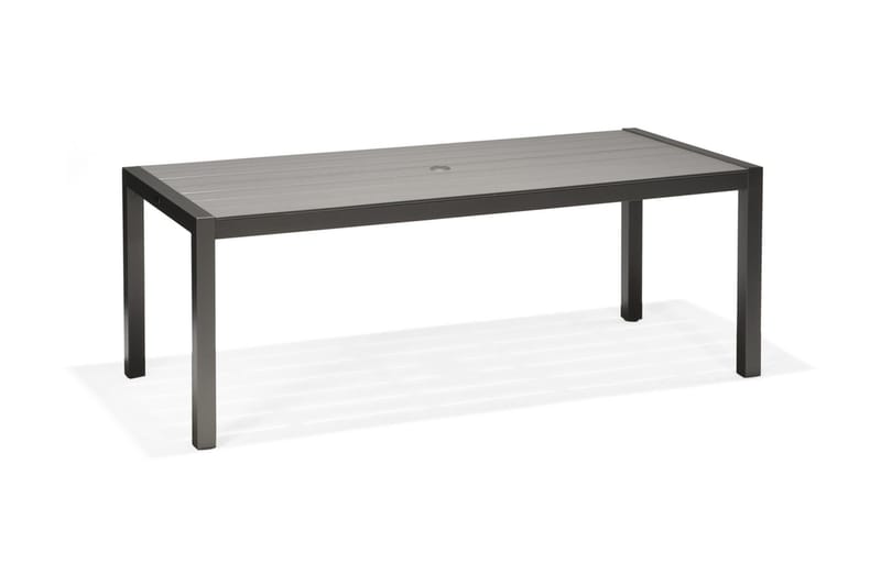 Ruokailuryhmä Solana 201 cm + 8 Säätötuolia - Harmaa - Puutarhakalusteet - Ulkoryhmä - Ruokailuryhmät ulos