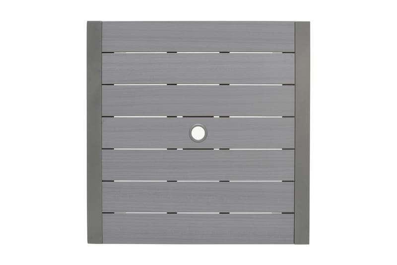 Ruokailuryhmä Solana 88 cm + 4 Säätötuolia - Harmaa - Puutarhakalusteet - Ulkoryhmä - Ruokailuryhmät ulos