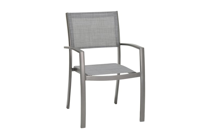 Ruokailuryhmä Solana 88 cm + 4 tuolia - Harmaa - Puutarhakalusteet - Ulkoryhmä - Ruokailuryhmät ulos