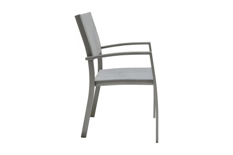 Ruokailuryhmä Solana 88 cm + 4 tuolia - Harmaa - Puutarhakalusteet - Ulkoryhmä - Ruokailuryhmät ulos