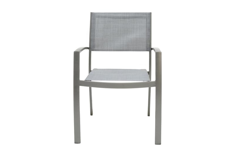 Ruokailuryhmä Solana 88 cm + 4 tuolia - Harmaa - Puutarhakalusteet - Ulkoryhmä - Ruokailuryhmät ulos