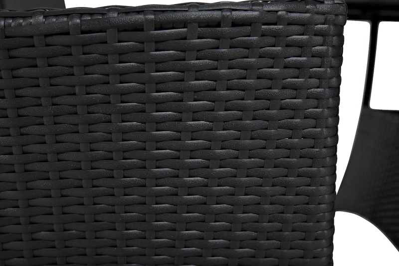 Ruokailuryhmä Thor 140 + 4 Jenny Säädettävä Nojatuoli - Musta/Musta - Puutarhakalusteet - Ulkoryhmä - Ruokailuryhmät ulos