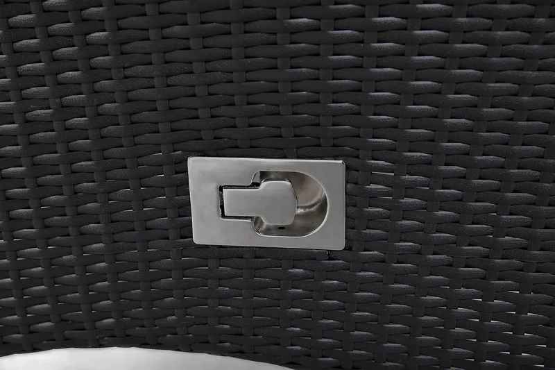 Ruokailuryhmä Thor 140 + 4 Jenny Säädettävä Nojatuoli - Musta/Musta - Puutarhakalusteet - Ulkoryhmä - Ruokailuryhmät ulos