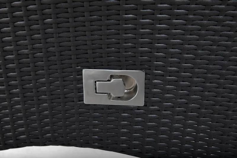 Ruokailuryhmä Thor 140 + 6 Jenny Säädettävä Nojatuoli - Musta/Musta - Puutarhakalusteet - Ulkoryhmä - Ruokailuryhmät ulos