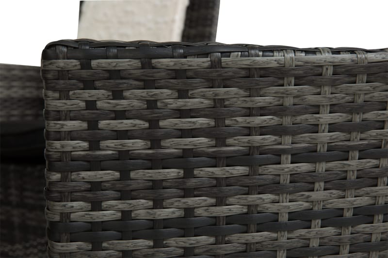 Ruokailuryhmä Thor 140 cm Pyöreä + 6 Thor Nojatuolia - Harmaa - Puutarhakalusteet - Ulkoryhmä - Ruokailuryhmät ulos