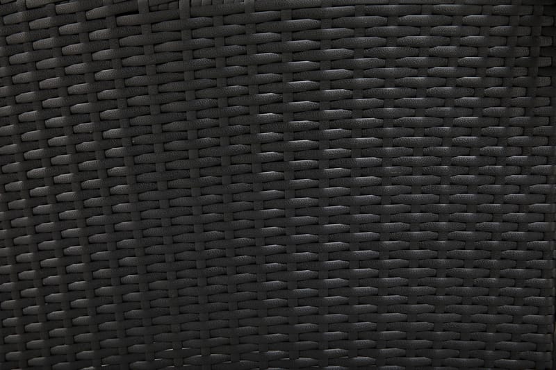 Ruokailuryhmä Thor 140x90 cm + 6 Thor Nojatuolia - Musta - Puutarhakalusteet - Ulkoryhmä - Ruokailuryhmät ulos