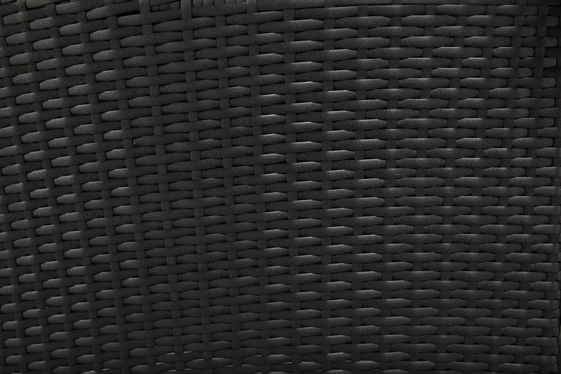 Ruokailuryhmä Thor 140x90 cm + 6 Thor Nojatuolia - Musta - Puutarhakalusteet - Ulkoryhmä - Ruokailuryhmät ulos