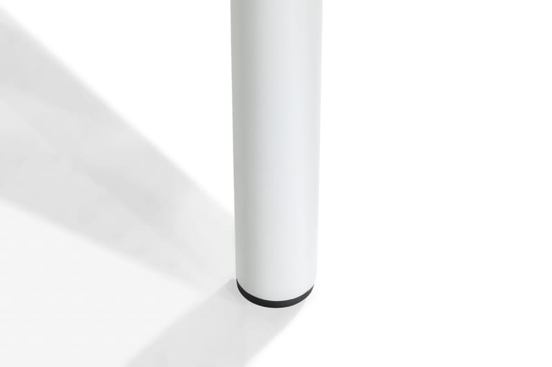 Ruokailuryhmä Tunis 140 Pyöreä 6 Tunis tuolia - Valkoinen/Harmaa - Puutarhakalusteet - Ulkoryhmä - Ruokailuryhmät ulos