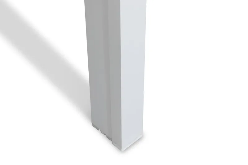 Ruokailuryhmä Tunis 205x90 6 Maggie säätötuolia - Valkoinen/Harmaa - Puutarhakalusteet - Ulkoryhmä - Ruokailuryhmät ulos