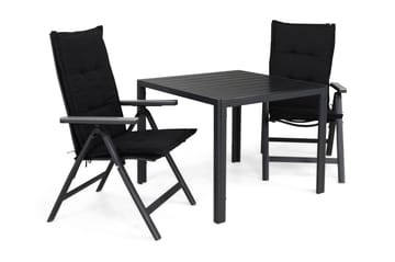 Ruokailuryhmä Tunis 90x90 2 Monaco Light tuolia Pehmusteet