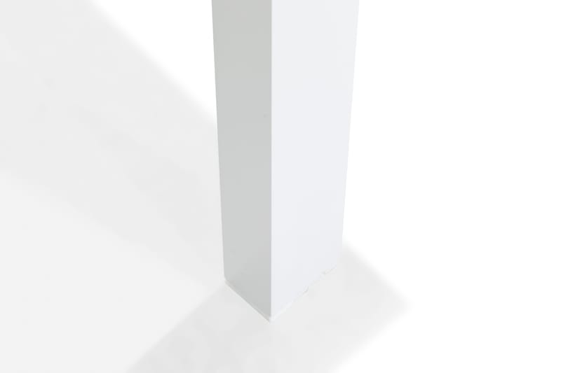 Ruokailuryhmä Tunis 90x90 2 Tunis tuolia - Valkoinen/Harmaa - Puutarhakalusteet - Ulkoryhmä - Ruokailuryhmät ulos