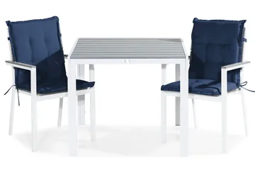 Ruokailuryhmä Tunis 90x90 2 Tunis tuolia Pehmusteet