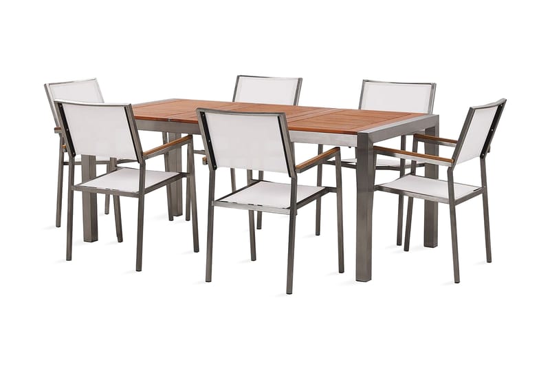 Ruokailuryhmä Vickelsbo + 6 rottinkituolia, Ruskea