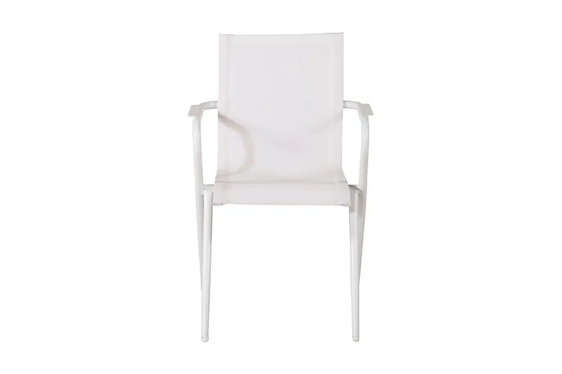 Ruokailuryhmä Virya 160 cm 4 Alina tuolia - Musta/Harmaa - Puutarhakalusteet - Ulkoryhmä - Ruokailuryhmät ulos