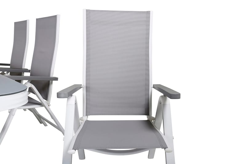 Ruokailuryhmä Virya 160 cm 6 Albany tuolia - Musta - Puutarhakalusteet - Ulkoryhmä - Ruokailuryhmät ulos