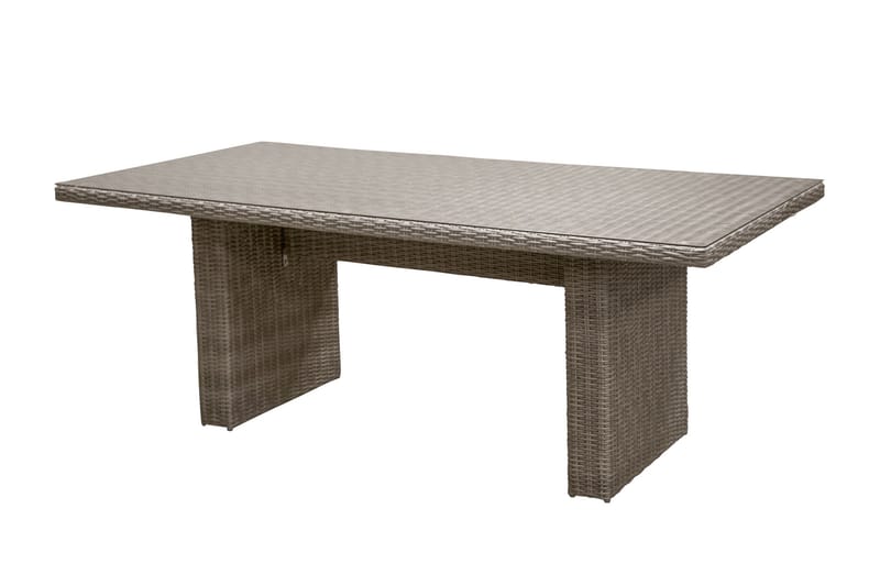 Ruokailuryhmä Wembley 200 cm 6 tuolia - Luonnonväri/Ruskea - Puutarhakalusteet - Ulkoryhmä - Ruokailuryhmät ulos