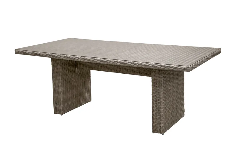 Ruokailuryhmä Wembley 200 cm 6 tuolia - Luonnonväri/Ruskea - Puutarhakalusteet - Ulkoryhmä - Ruokailuryhmät ulos