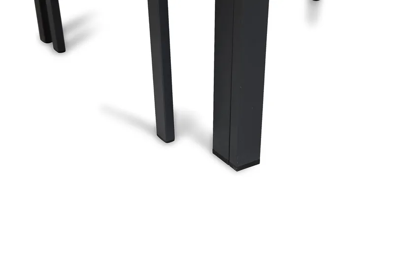 Ruokailuryhmä Portland 152-210x90 + 6 Sierra tuolia - Musta - Puutarhakalusteet - Ulkoryhmä - Ruokailuryhmät ulos