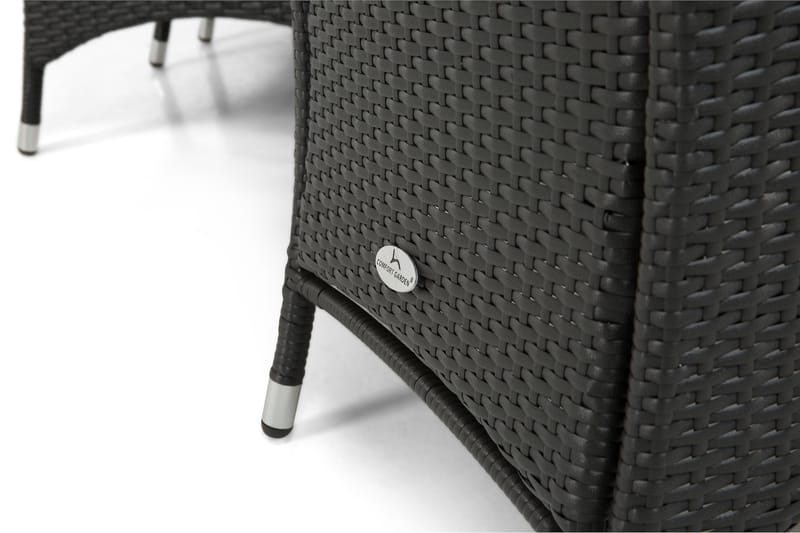 Ruokailuryhmä Portland 152-210x90 + 6 Jenny nojatuolia - Musta - Puutarhakalusteet - Ulkoryhmä - Ruokailuryhmät ulos