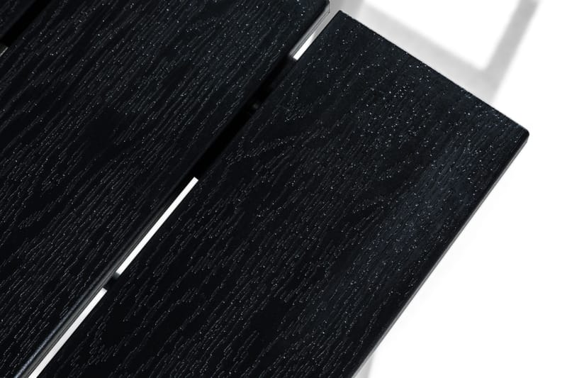 Ruokailuryhmä Portland 160-220x90 + 4 Maggie tuolia - Musta - Puutarhakalusteet - Ulkoryhmä - Ruokailuryhmät ulos