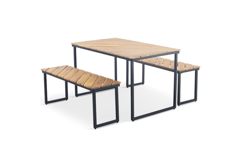 Ulkopenkkisetti Öja 120 cm Ruskea - Lyfco - Puutarhakalusteet - Ulkoryhmä - Ruokailuryhmät ulos