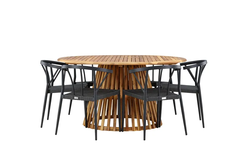 Tucumán Ruokailuryhmä + 6 tuolia, Luonnonväri