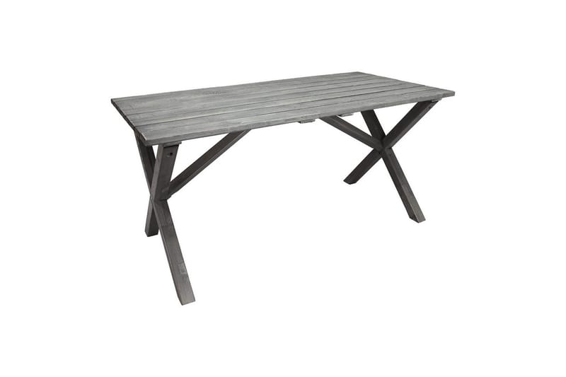 Ulkomöbeliryhmä 150 cm pöytä & 4 Levanto harmaat tuolit Harmaa - Harmaa - Puutarhakalusteet - Ulkoryhmä - Ruokailuryhmät ulos