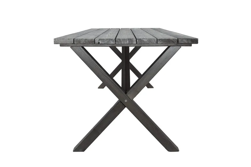 Ulkomöbeliryhmä 190 cm Pöytä & 6 Belize harmaat tuolit Harmaa - Harmaa - Puutarhakalusteet - Ulkoryhmä - Ruokailuryhmät ulos