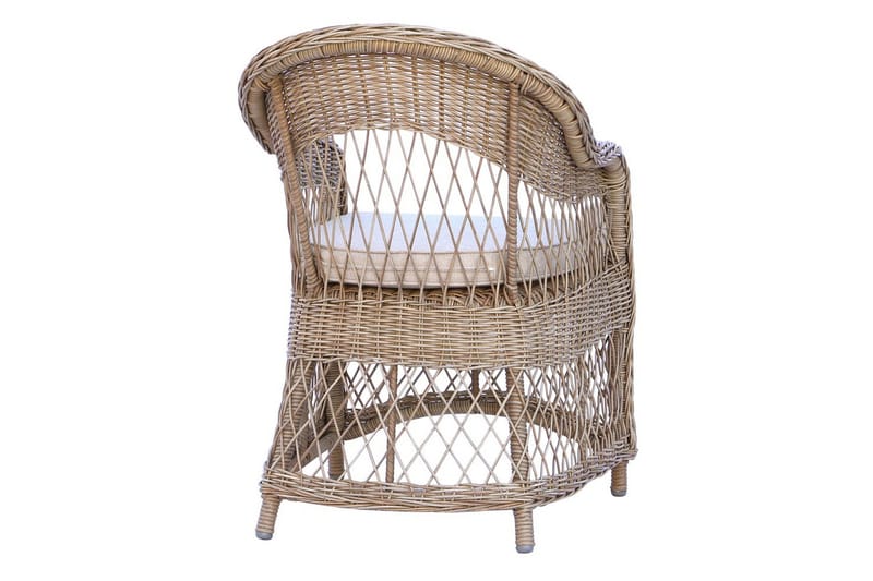 Ulkomöbeliryhmä 190 cm Pöytä & 6 Merida luonnonväriset tuolit Ruskea - Ruskea - Puutarhakalusteet - Ulkoryhmä - Ruokailuryhmät ulos