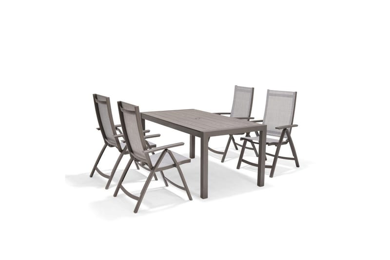 Ulkomöbeliryhmä Lifestyle Garden Solana 163 cm 4 asentotuolia - 4 asentotuolia - Puutarhakalusteet - Ulkoryhmä - Ruokailuryhmät ulos