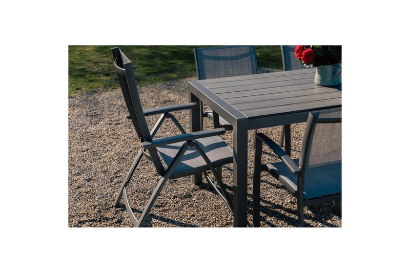 Ulkomöbeliryhmä Lifestyle Garden Solana 163 cm 4 carver-tuolia + 2 asentotuolia - 4 carver-tuolia + 2 asentotuolia - Puutarhakalusteet - Ulkoryhmä - Ruokailuryhmät ulos