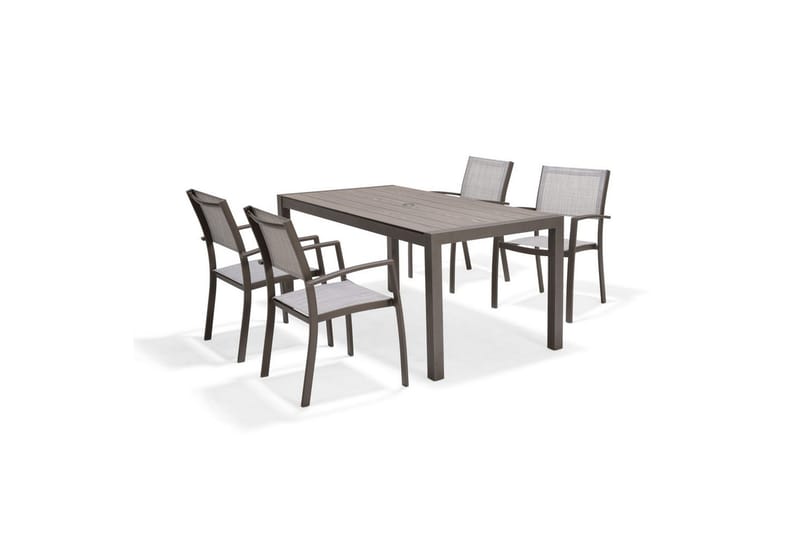 Ulkomöbeliryhmä Lifestyle Garden Solana 163 cm 4 carver-tuolia - 4 carver-tuolia - Puutarhakalusteet - Ulkoryhmä - Ruokailuryhmät ulos
