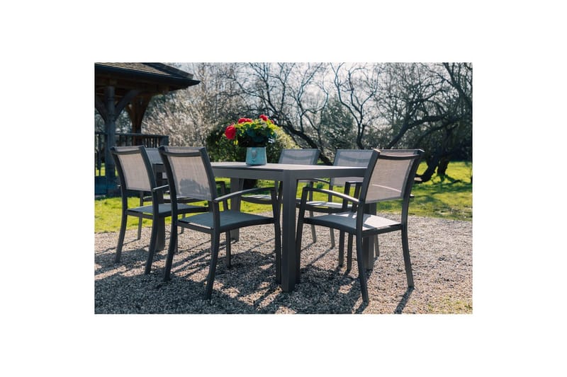 Ulkomöbeliryhmä Lifestyle Garden Solana 163 cm 6 carver-tuolia - 6 carver-tuolia - Puutarhakalusteet - Ulkoryhmä - Ruokailuryhmät ulos
