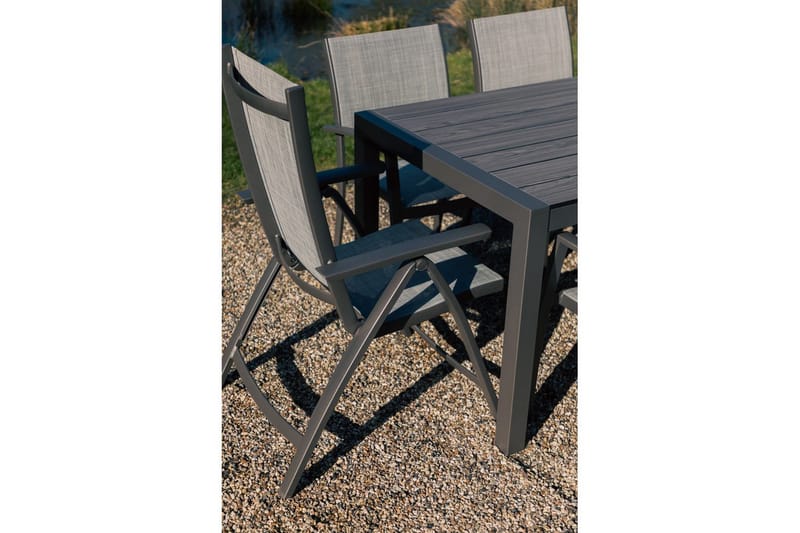 Ulkomöbeliryhmä Lifestyle Garden Solana 201 cm 6 carver-tuolia + 2 säädettävää nojatuolia - 6 carver-tuolia + 2 säädettävää nojatuolia - Puutarhakalusteet - Ulkoryhmä - Ruokailuryhmät ulos