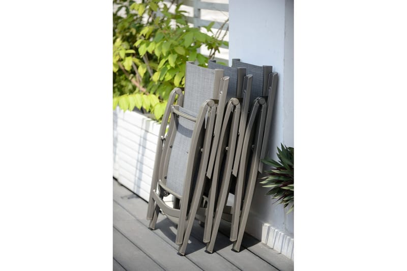 Ulkomöbeliryhmä Lifestyle Garden Solana 201 cm 6 carver-tuolia + 2 säädettävää nojatuolia - 6 carver-tuolia + 2 säädettävää nojatuolia - Puutarhakalusteet - Ulkoryhmä - Ruokailuryhmät ulos