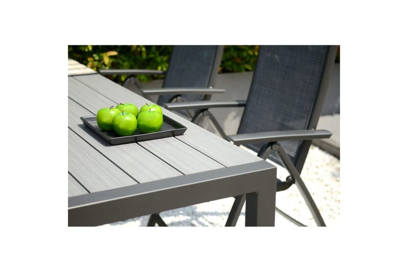 Ulkomöbeliryhmä Lifestyle Garden Solana 201 cm 6 säädettävää nojatuolia - 6 säädettävää nojatuolia - Puutarhakalusteet - Ulkoryhmä - Ruokailuryhmät ulos