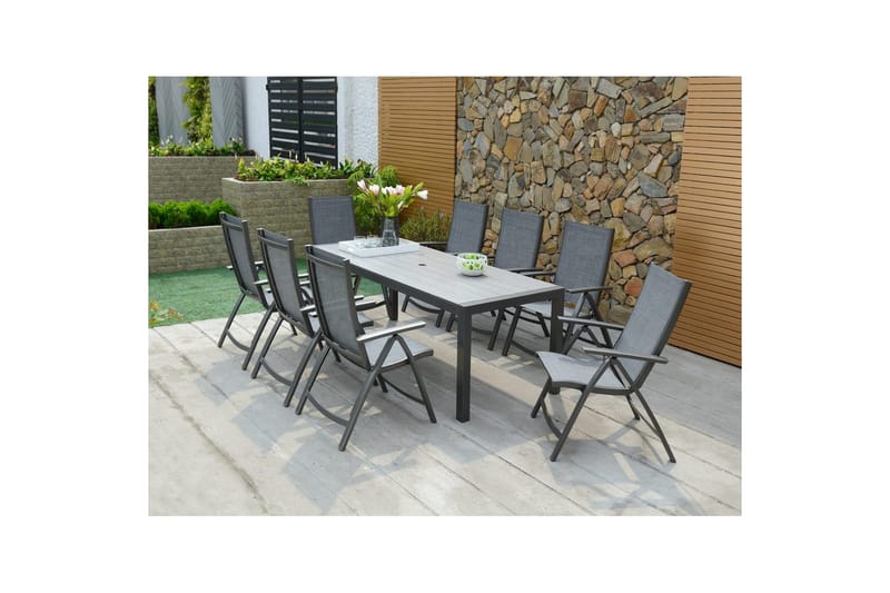 Ulkomöbeliryhmä Lifestyle Garden Solana 201 cm 8 asenn. nojatuoli - 8 asenn. nojatuoli - Puutarhakalusteet - Ulkoryhmä - Ruokailuryhmät ulos