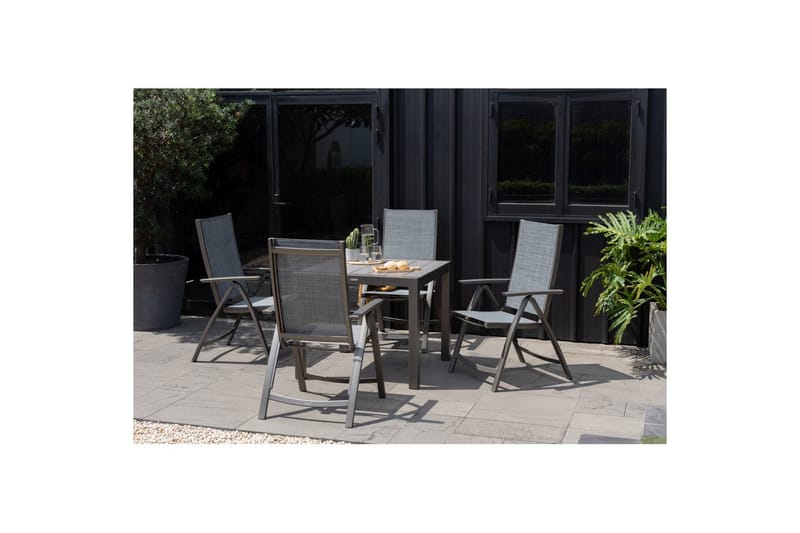 Ulkomöbeliryhmä Lifestyle Garden Solana 88 cm 4 asentotuolia - 4 asentotuolia - Puutarhakalusteet - Ulkoryhmä - Ruokailuryhmät ulos
