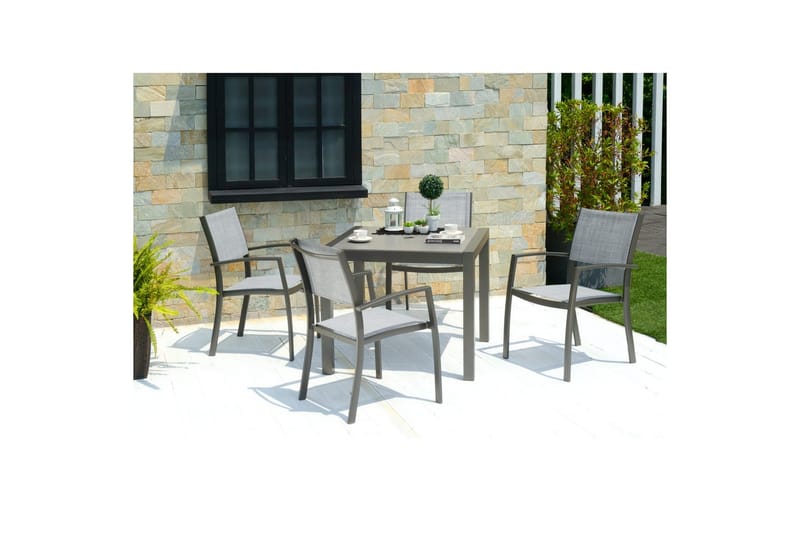 Ulkomöbeliryhmä Lifestyle Garden Solana 88 cm 4 carver-tuolia - 4 carver-tuolia - Puutarhakalusteet - Ulkoryhmä - Ruokailuryhmät ulos