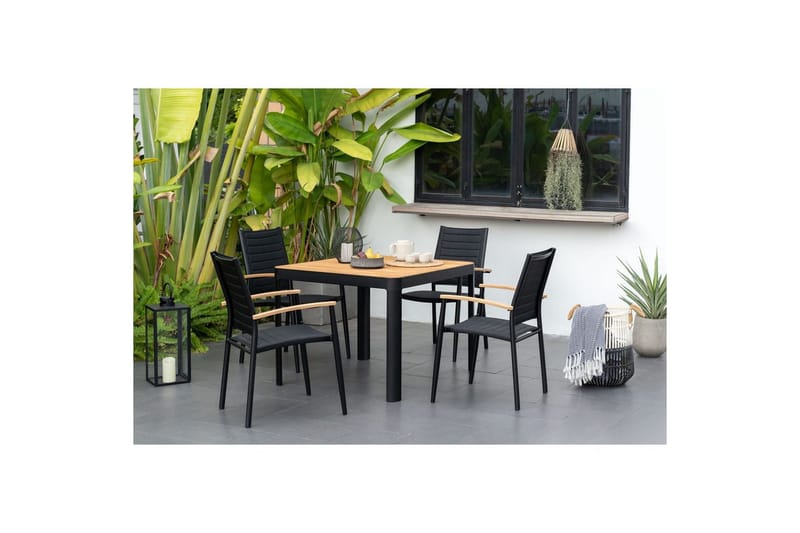 Ulkomöbeliryhmä Lifestyle Garden Portals 95 cm 4 kevyttä carver-tuolia - 4 kevyttä carver-tuolia - Puutarhakalusteet - Ulkoryhmä - Ruokailuryhmät ulos