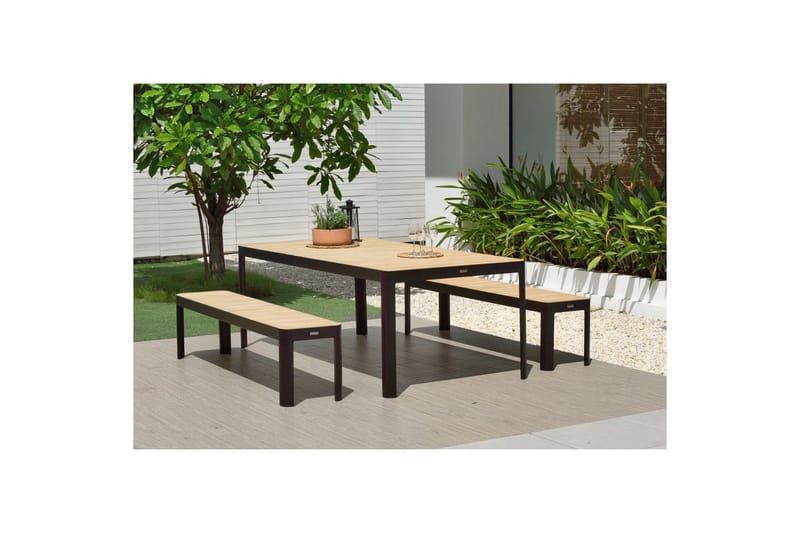 Ulkomöbeliryhmä Lifestyle Garden Portals 209 cm 2 penkkiä - 2 penkkiä - Puutarhakalusteet - Ulkoryhmä - Ruokailuryhmät ulos