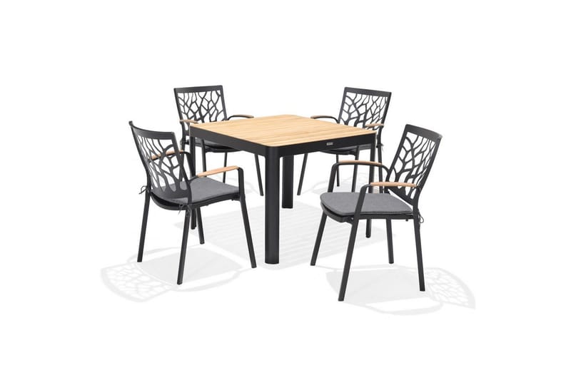 Ulkomöbeliryhmä Lifestyle Garden Portals 95 cm 4 leikkaustuolia, 4 leikkaustuolia